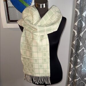 Frangi 100% Lambswool Geometric Print Scarf